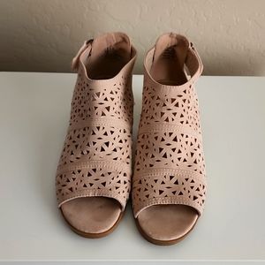 Seychelles suede open toe bootie